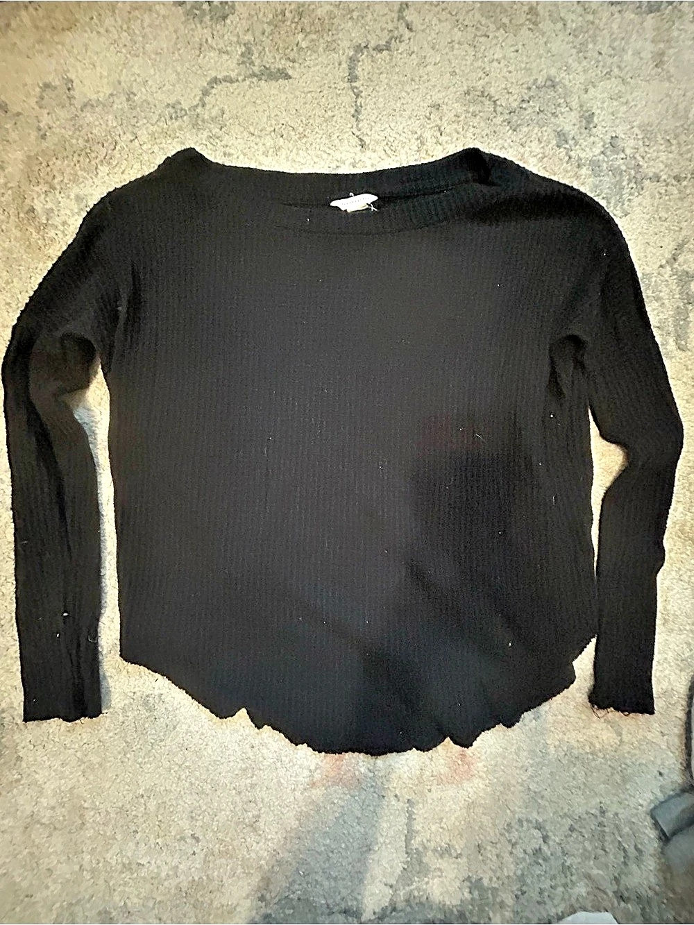 Aeropostale Black Ribbed Sweater Size Small